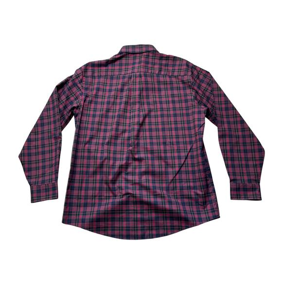 Jos. A. Bank Tailored Fit Tartan Plaid Shirt Long Sleeve Button Down Men's Large - Picture 6 of 8